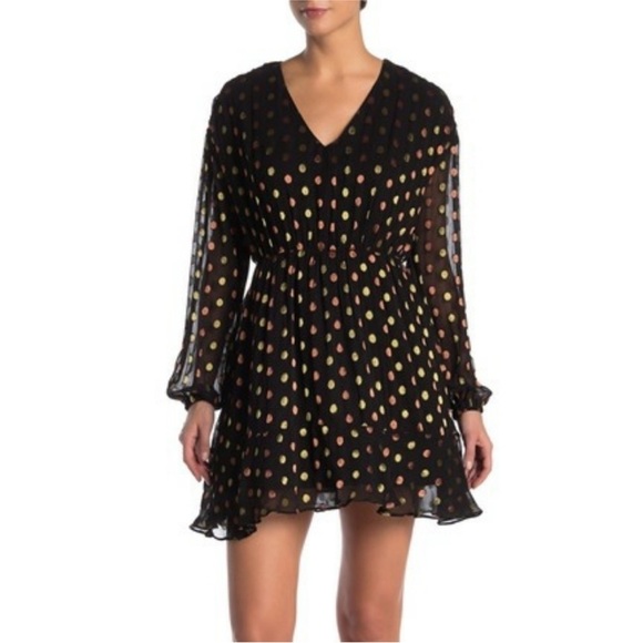 Walter Baker Dresses & Skirts - Walter Baker NWT Black and White Bishop Sleeve Cocktail Dress